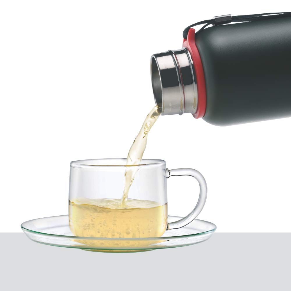 Trek Green 850ML Hot n Cold Stainless Steel Bottle (BT850GRN101) – 20 Hours Hot, 24 Hours Cold, Wide Mouth, Durable Finish