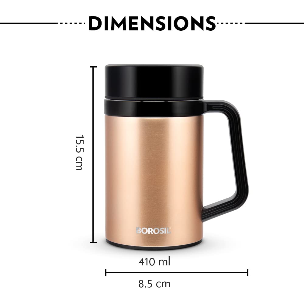 EasyGo Insulated Mug 410ML Stainless Steel | Leakproof Travel Mug | MUG410GDN22