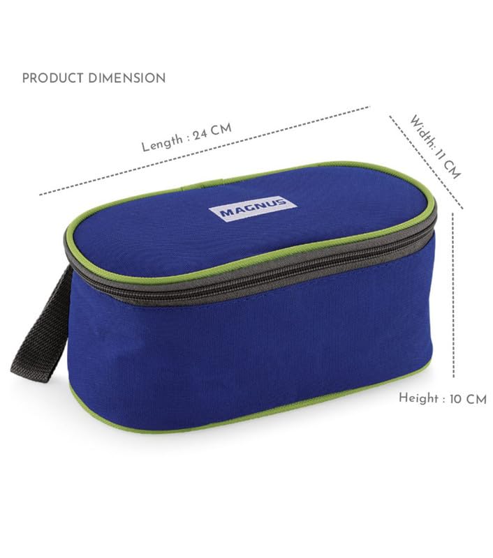 Avanza 3 Deluxe Prime Lunch Box Set | Stainless Steel, Airtight, Leakproof | Ideal for Office Men, Women & Kids | Includes Roti Tiffin, Fork, Spoon & Insulated Carrying Bag