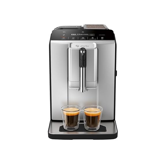 Series 2 Fully automatic coffee machine VeroCafe Silk Silver, Removable water tank - TIE20301