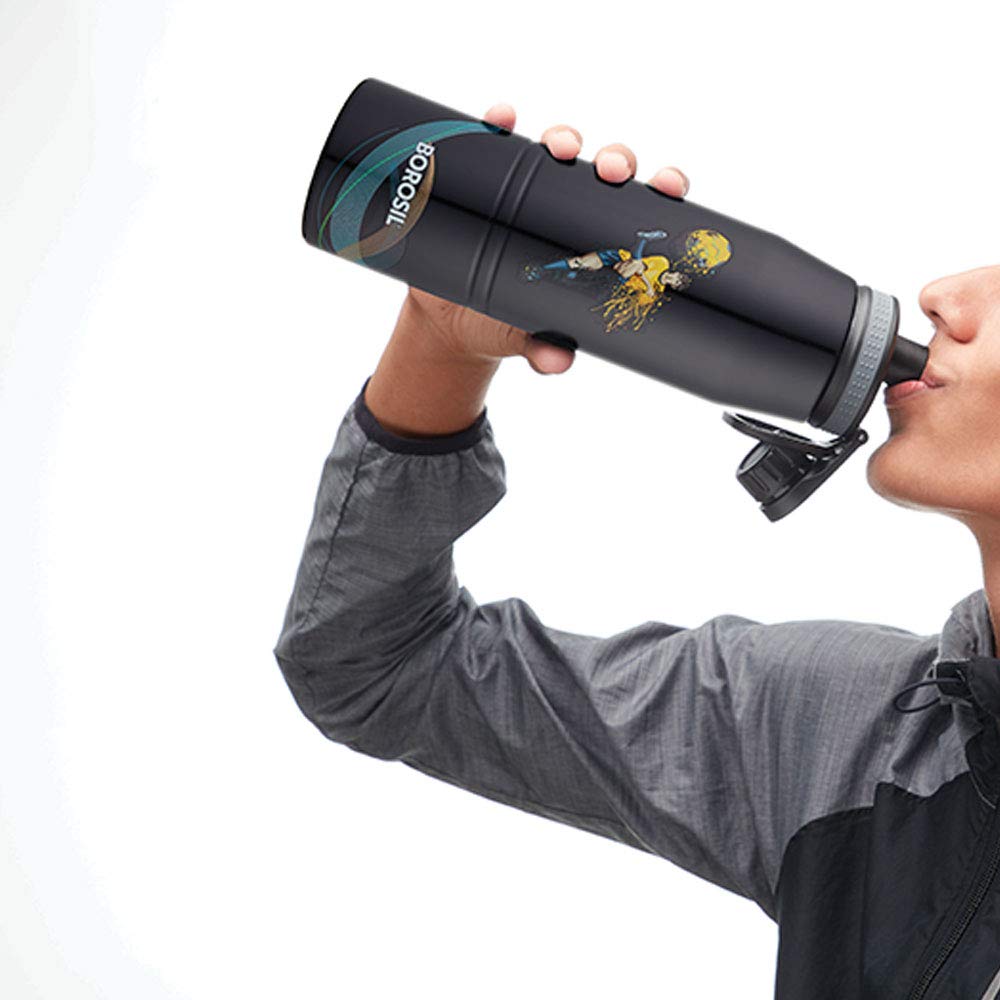 GoSport Football Stainless Steel Bottle 900ML – Hot & Cold, 14 Hrs Hot, 18 Hrs Cold, Leakproof Sipper, Vacuum Insulated