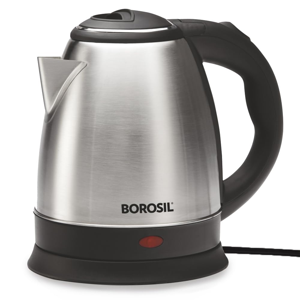Stainless Steel 1350W Electric Kettle (1.5L) | Classic Design with Auto Shut-Off, Dry Boil Protection, and 360° Swivel Base for Hot Water, Tea, Coffee and Soup
