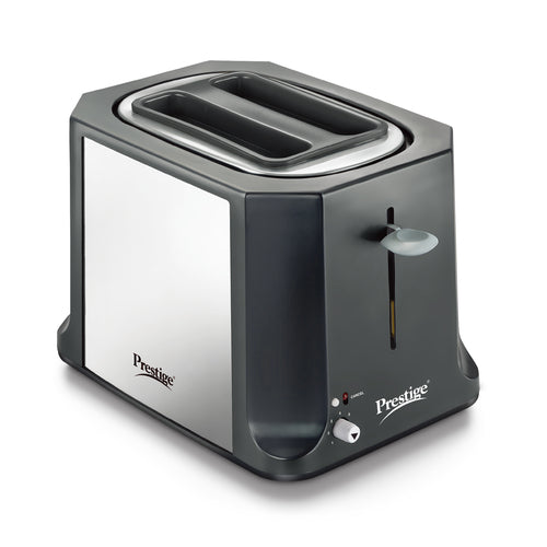 Slice Pop-up Toaster 750W | Elegant Stainless Steel Finish | Cancel Function & High Lift Lever | Black & Silver