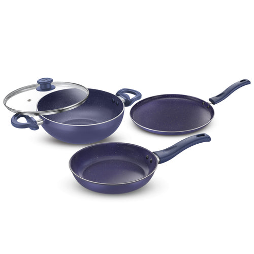 Ceraglide Ceramic Coating Non Stick Aluminium Cookware BYK 3 Pcs Set 38545