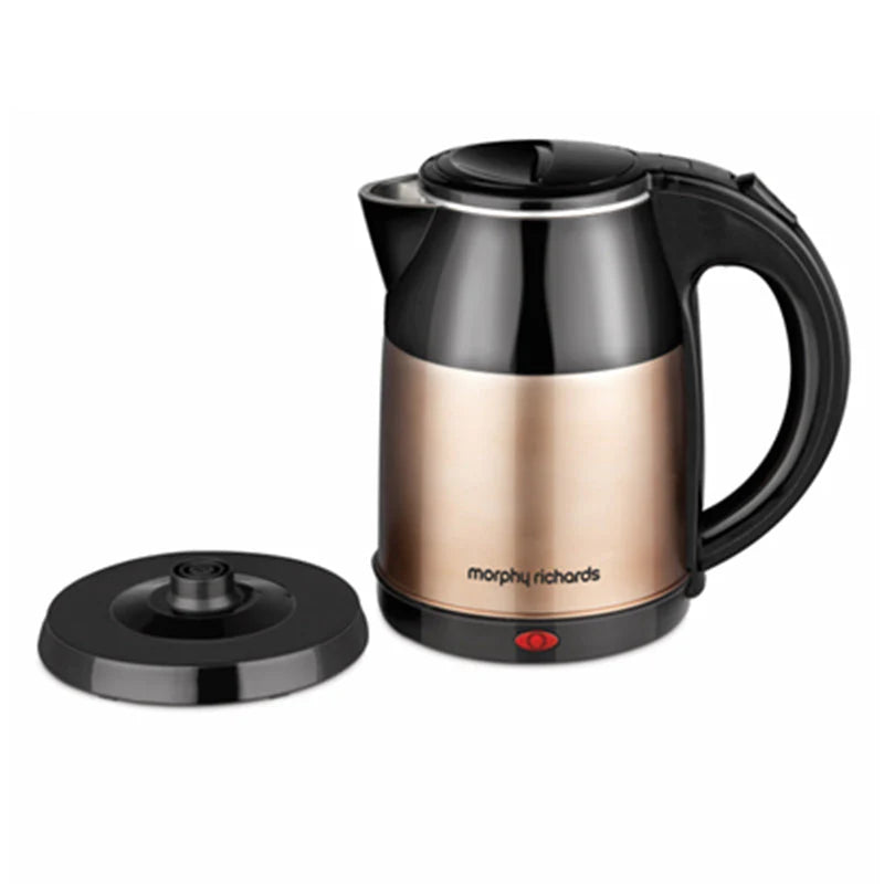 Radiant 1500W Electric Kettle, 1.8L Capacity with Auto Shut Off, Dry Boil Protection & Wider Mouth – Black & Rose Gold