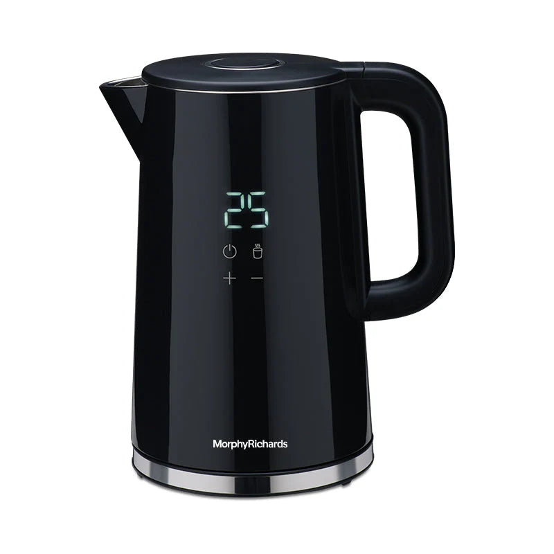 Windsor Series 2000W Digital Electric Kettle, 1.7L Capacity with Touch Control, Double Wall & SS304 Inner Wall – Black