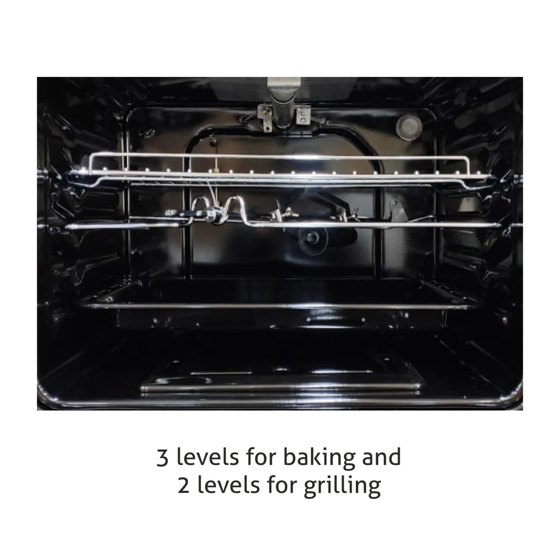 75L Built-in Gas Oven with Turbo Fan, Rotisserie & LPG Compatibility – BO-664BLGAS