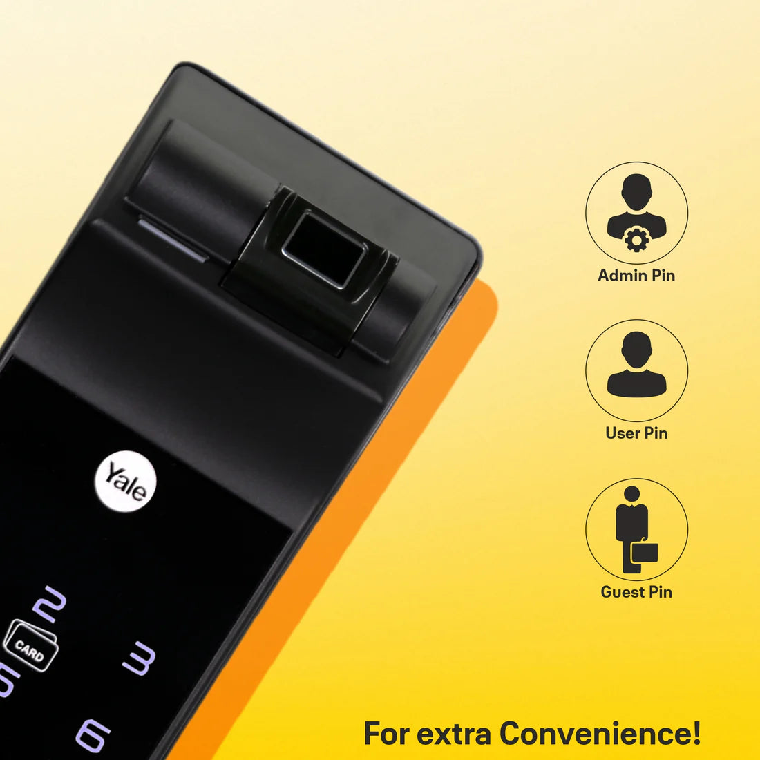 YDM 7116A Smart Lock (Matt Black)