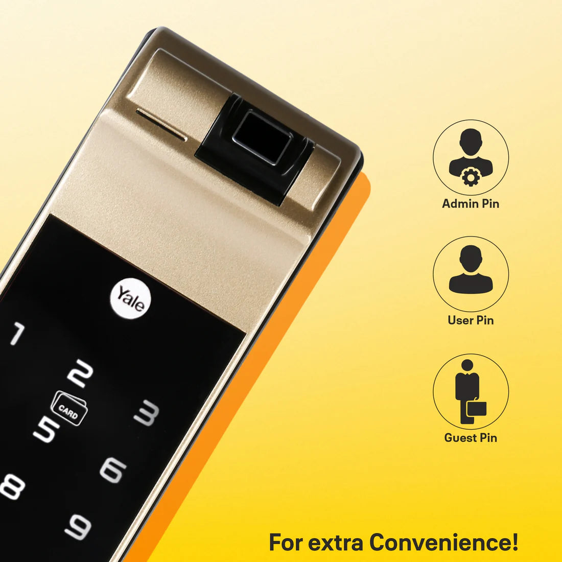 YDM 7116A Smart Lock (Champagne Gold)