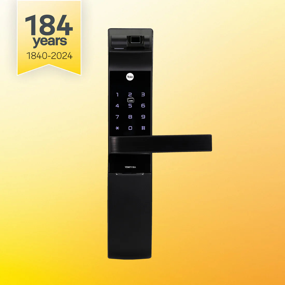 YDM 7116A Smart Lock (Matt Black)