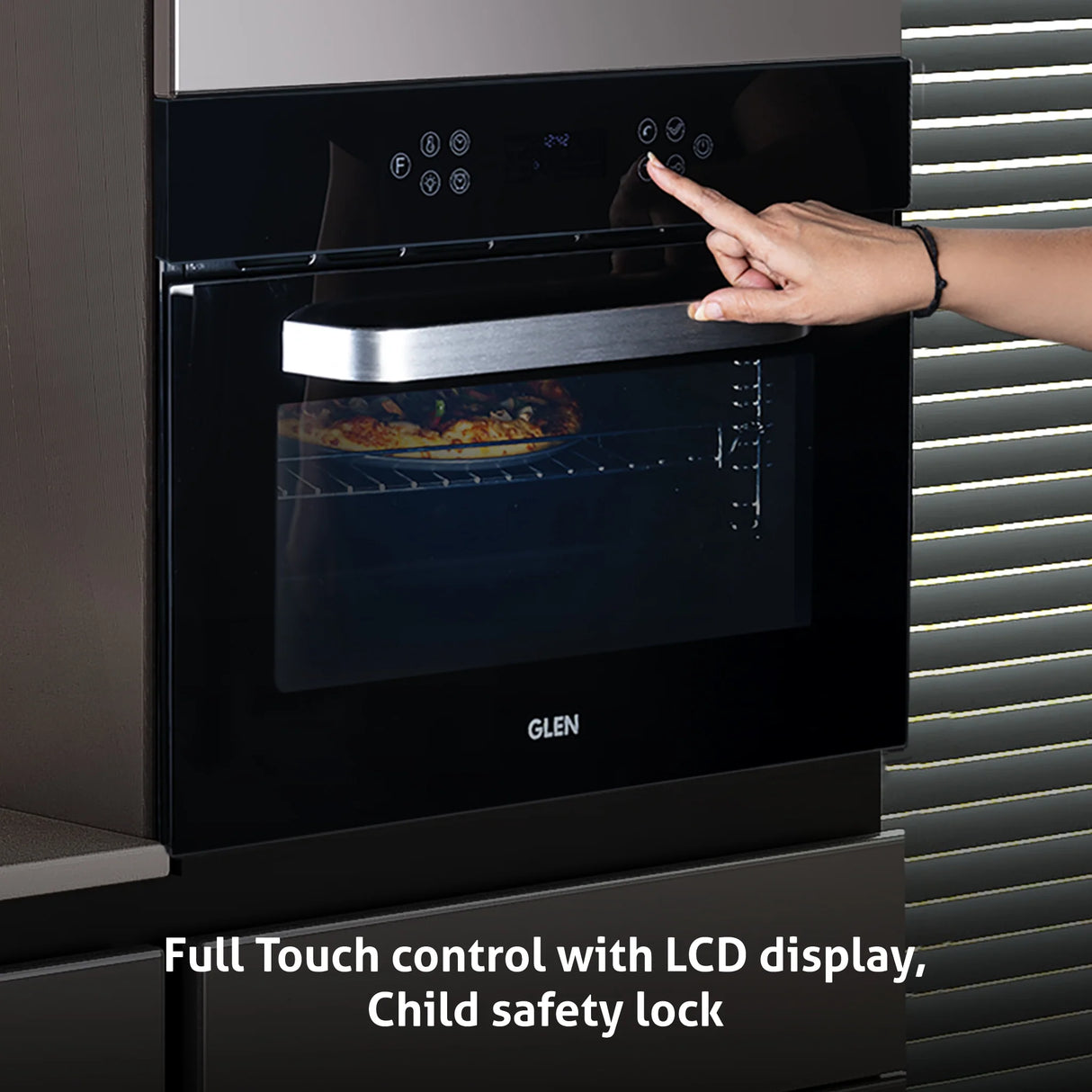 Built-in Air Fryer Oven 45L with Turbo Fan 10 Functions Touch Control (BO-654AFT45)
