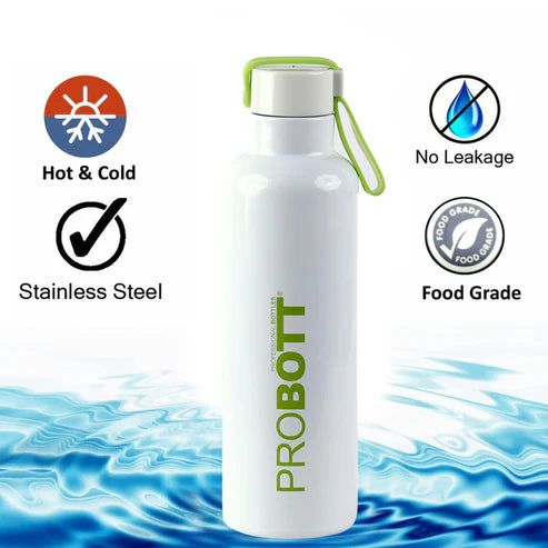 Bang 750ml Stainless Steel Sports Bottle, Vacuum Insulated Thermos Flask | Hot & Cold | Leak-Proof | Light Green | PB 750-12