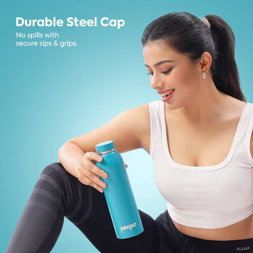 Pexpo Jumbo SS Water Bottle 750 ML Knight Black