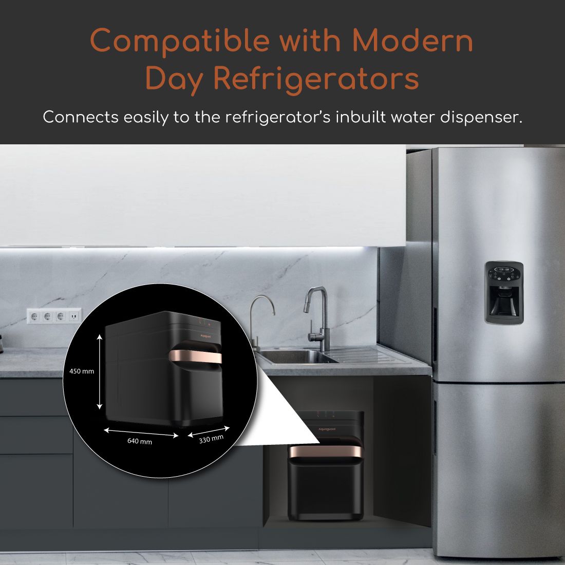 Aspire Designo NXT UTC UV+UF Copper Water Purifier (Under-Counter Installation)