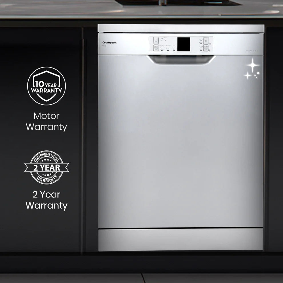 Voila 14 Place Setting Freestanding Dishwasher with Hygiene Wash & Intelli Auto Clean
