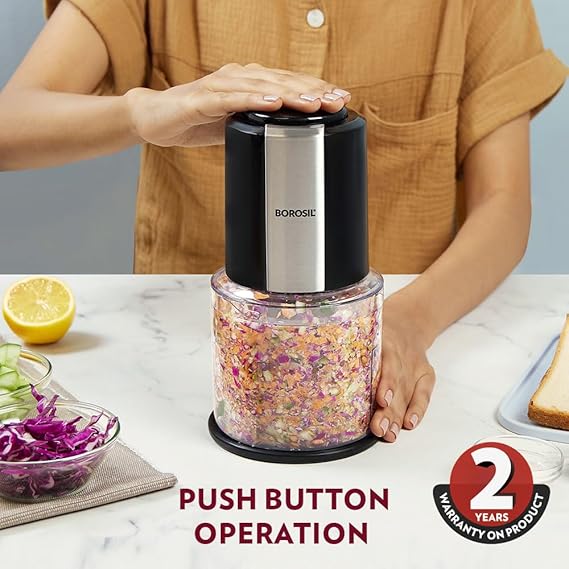 Borosil Chef Delite Chopper with 2 blade sets 300 W