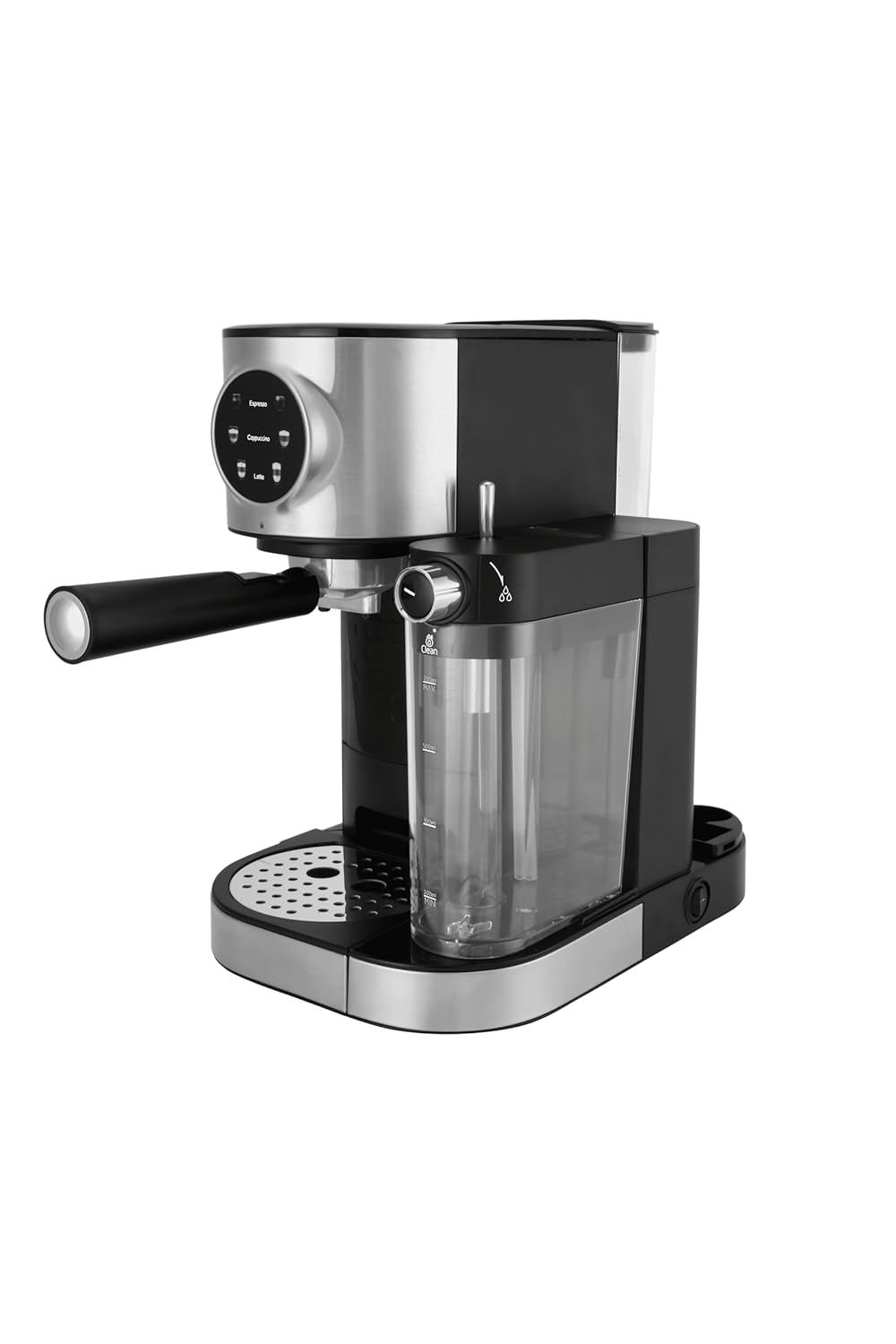 Russell Hobbs 1350W Elite Brew Digital Coffee Maker 15-Bar Professional Extraction | Single & Double Espresso, Cappuccino, Latte | NTC Temp Control | 1.7L Water Tank & 0.5L Milk Tank