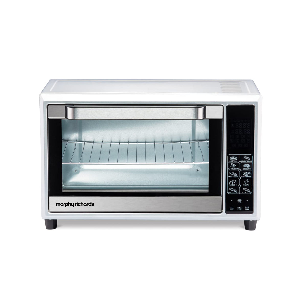 Digichef 35SS 35L Digital OTG 1800W – Oven Toaster Griller with 59 Auto Cook Menus, Convection & Rotisserie (Silver)