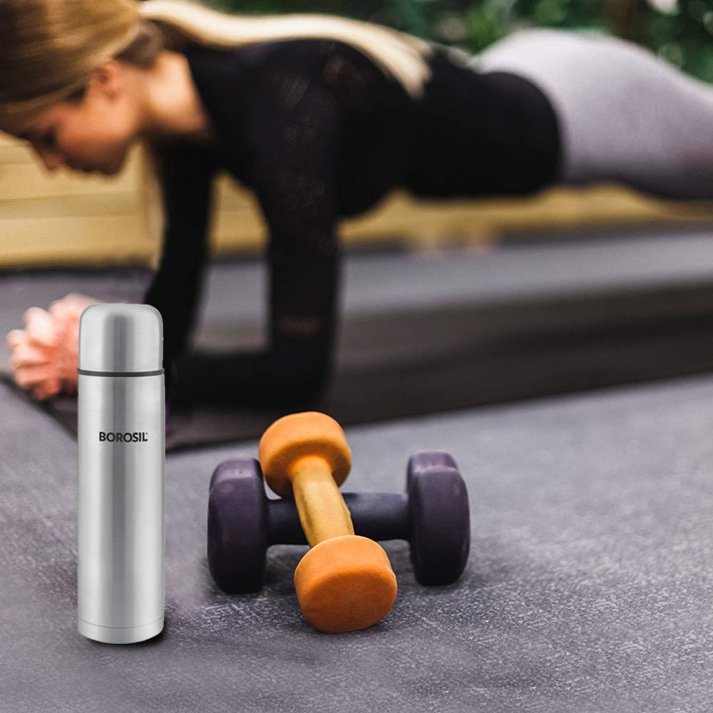 Thermo Flask w/ Cup Handle – 500 mL (FGFTL500BLCUP) | Hot & Cold Stainless Steel Vacuum Flask with Leak-Proof Lid & Built-In Cup