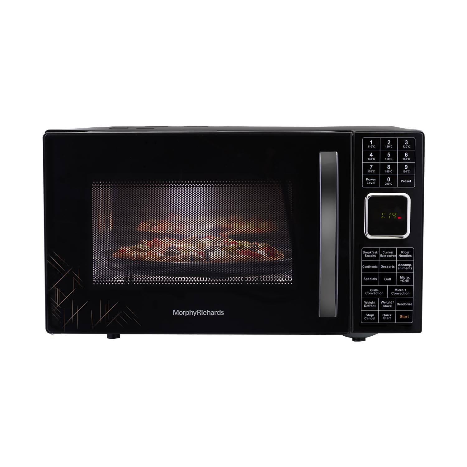 27CGF 27L Convection Microwave Oven – 200 Auto Cook Menus, Stainless Steel Cavity & Deodorizer