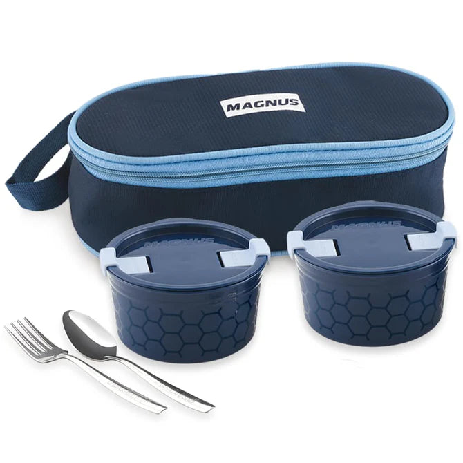 Microwave Olive 2 Lunch Box - 2 Microwave Safe Steamlock Stainless Steel Containers - Airtight & Leakproof - Ideal Lunch Box for Kids - Lunch Boxes for Office Men, Women & School