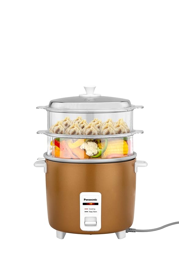 Electric Automatic Rice Cooker with Auto Switch Off | SR-WA22H (SS) | 2.2 Litre Capacity | 750 Watts | Gold Color