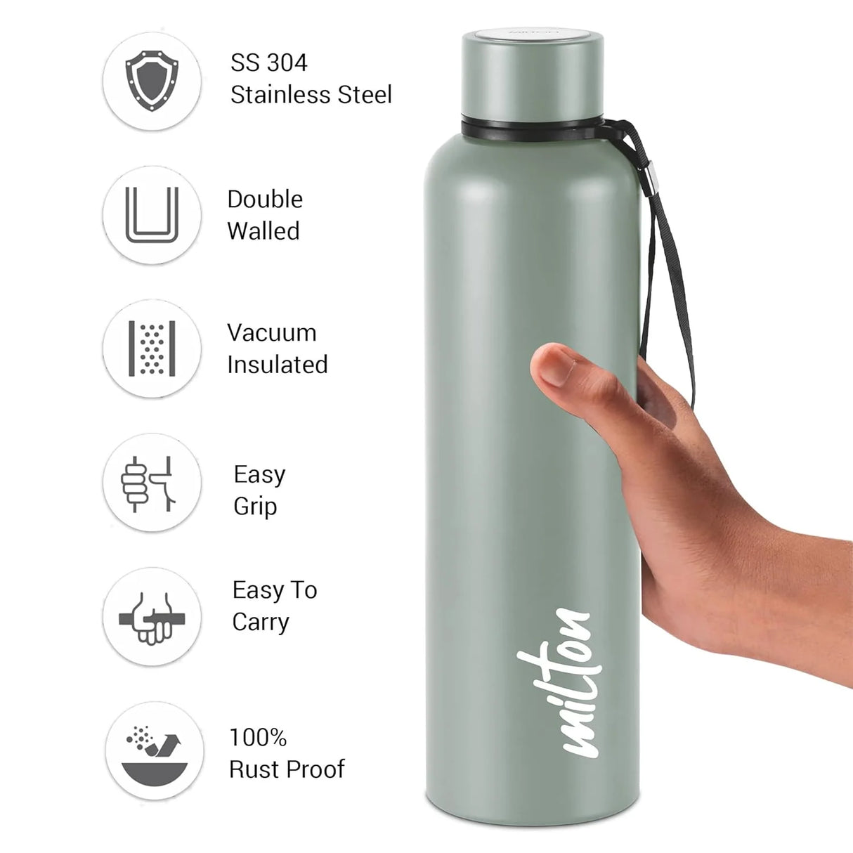 Milton Aura Thermosteel Bottle (Milton) 1000 ml