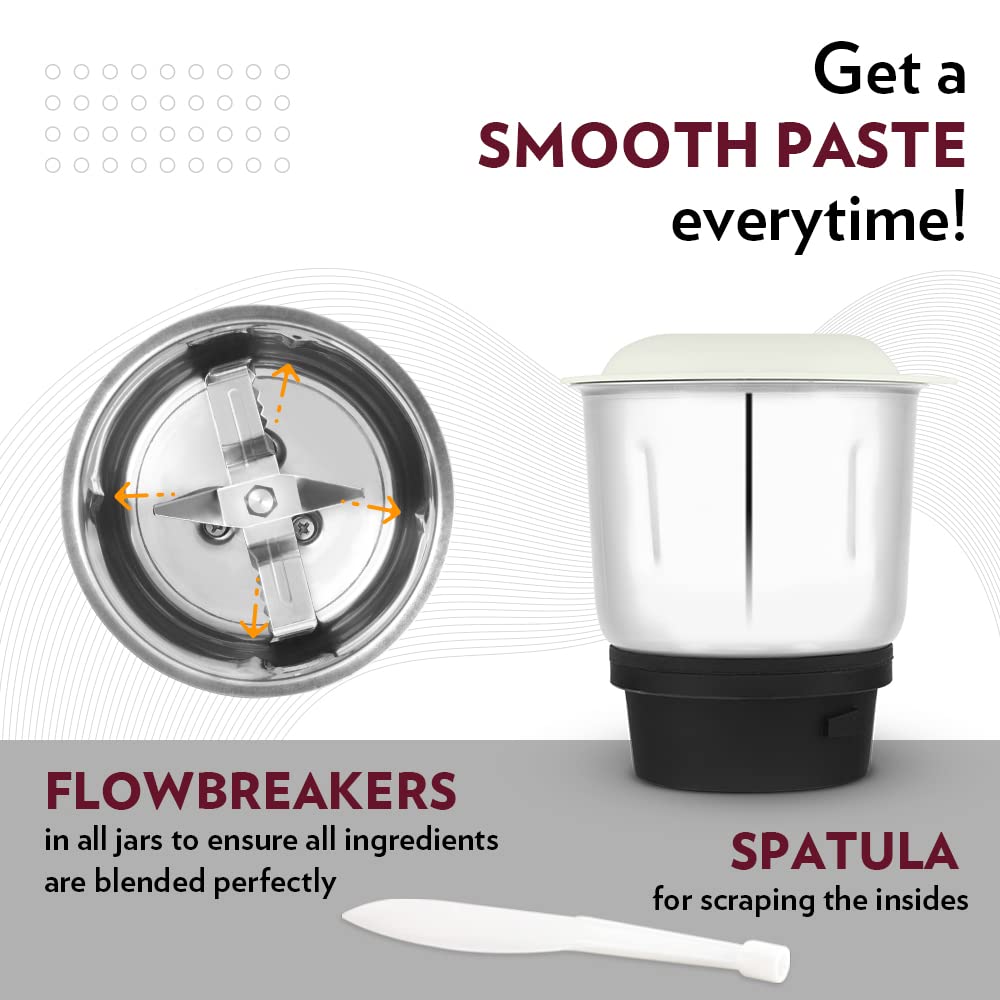 Borosil Home Star Mixer Grinder 500 W, 3 Jars