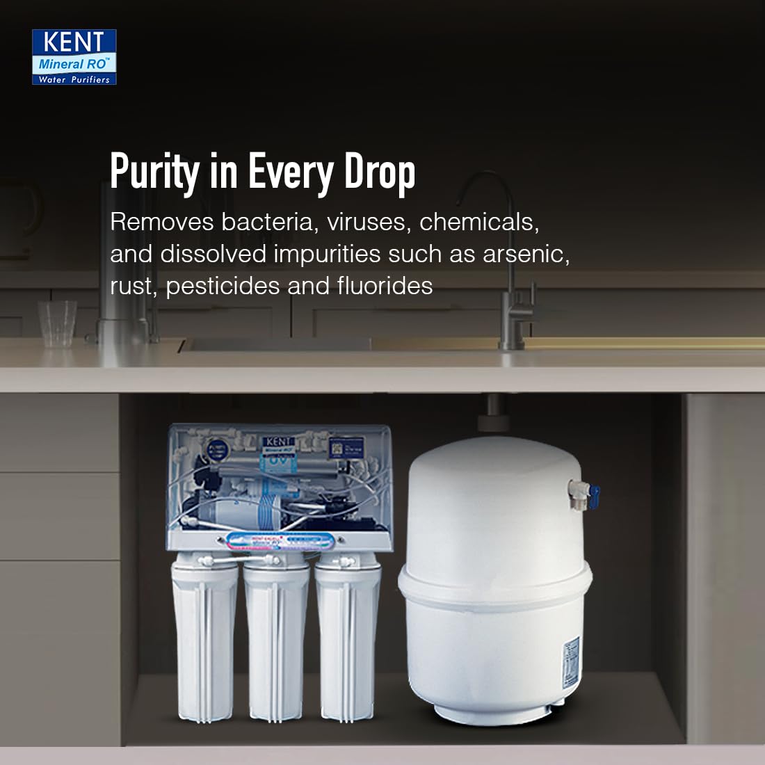 Excel Plus Under the Counter RO Water Purifier