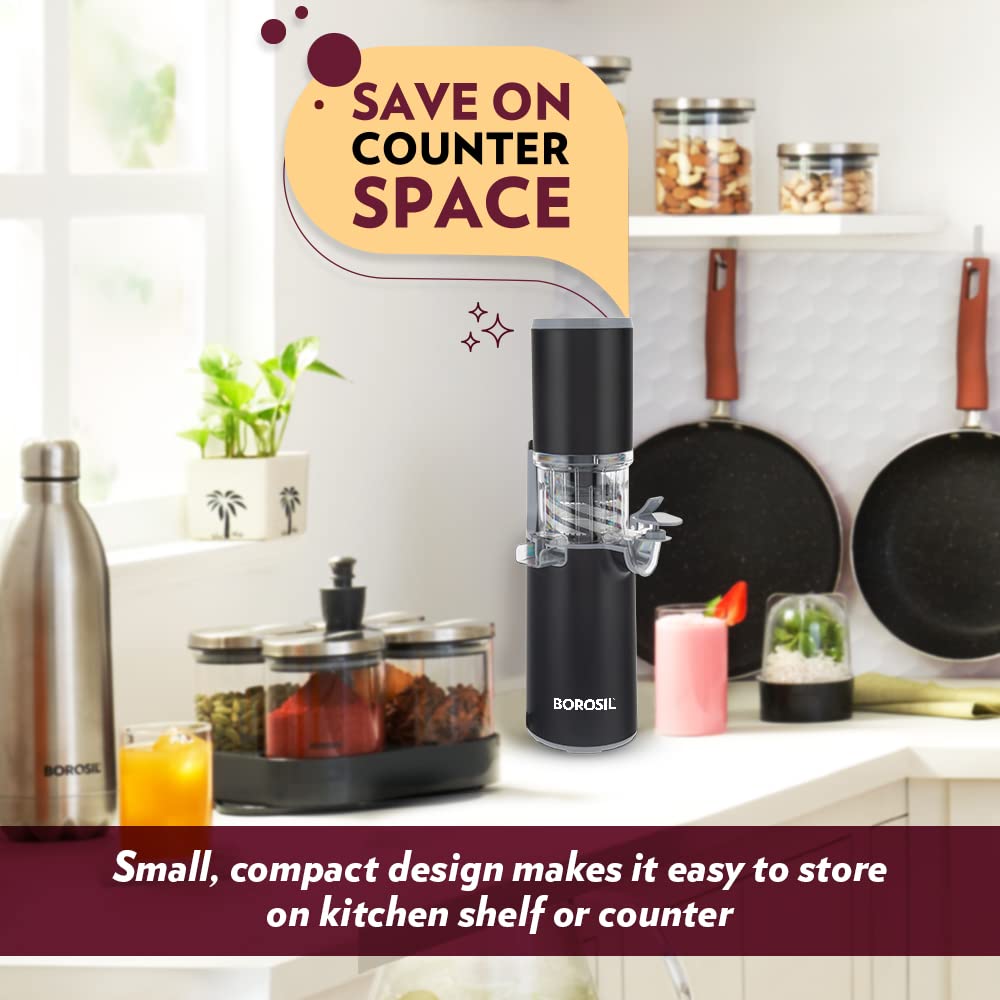 Borosil Easy Juice Cold Press Slow Juicer Cold Press Slow Juicer