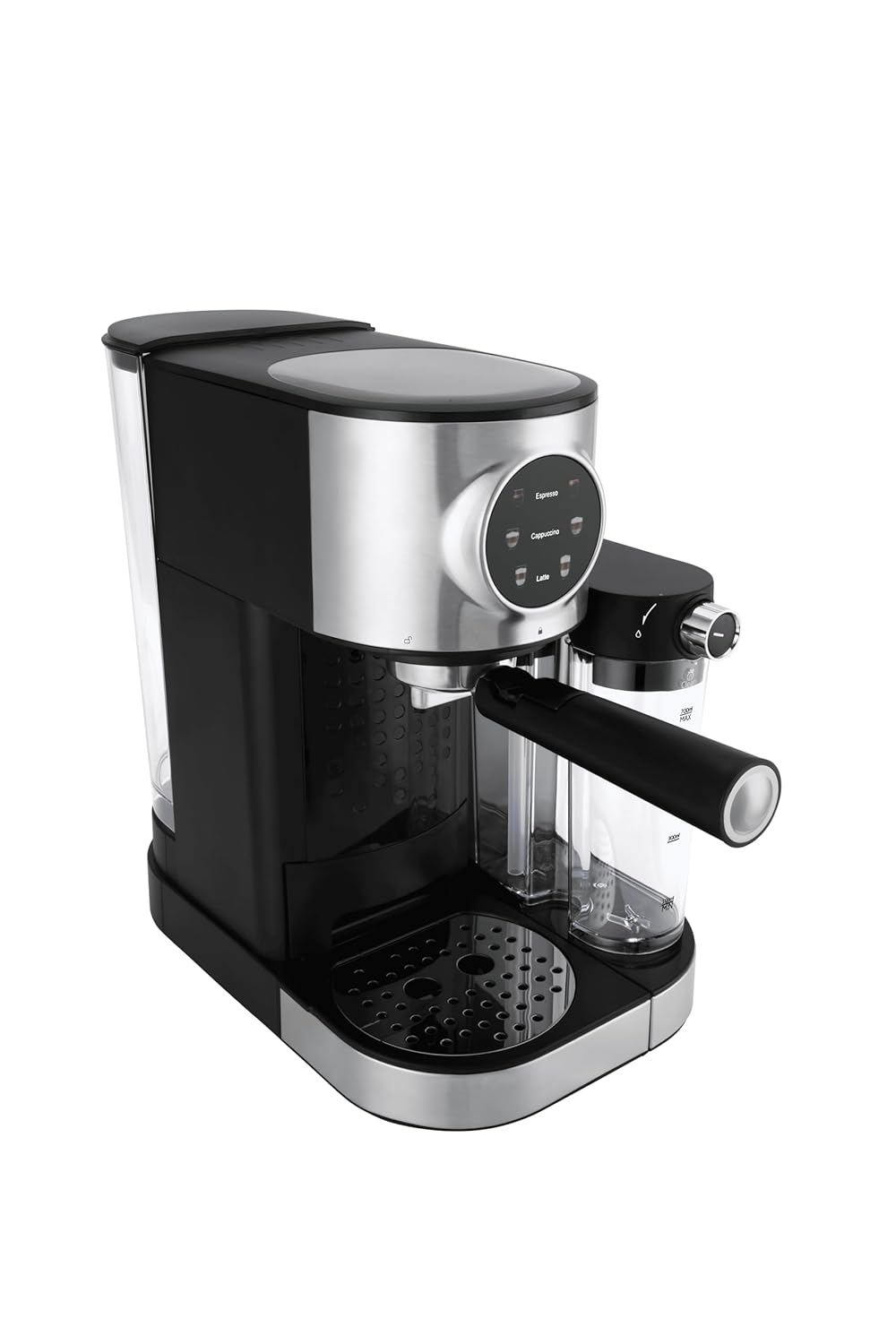 Russell Hobbs 1350W Elite Brew Digital Coffee Maker 15-Bar Professional Extraction | Single & Double Espresso, Cappuccino, Latte | NTC Temp Control | 1.7L Water Tank & 0.5L Milk Tank