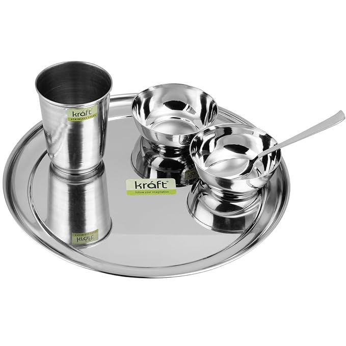 Princess Classic Stainless Steel Thali Dinner Set – 5-Piece