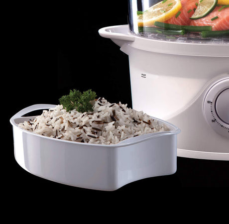 RUSSELL HOBBS FS800 ENGLAND 800-WATTS FOOD STEAMER (WHITE)