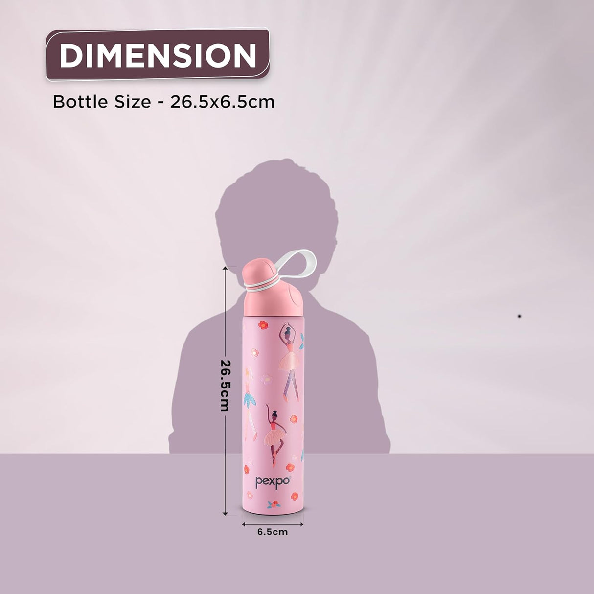 Pico 500 Cute Sipper 470ml Dancing UV Printed Design – Hot & Cold Stainless Steel Kids Water Bottle, Vacuum Insulated, Leak Proof, RCB Edition