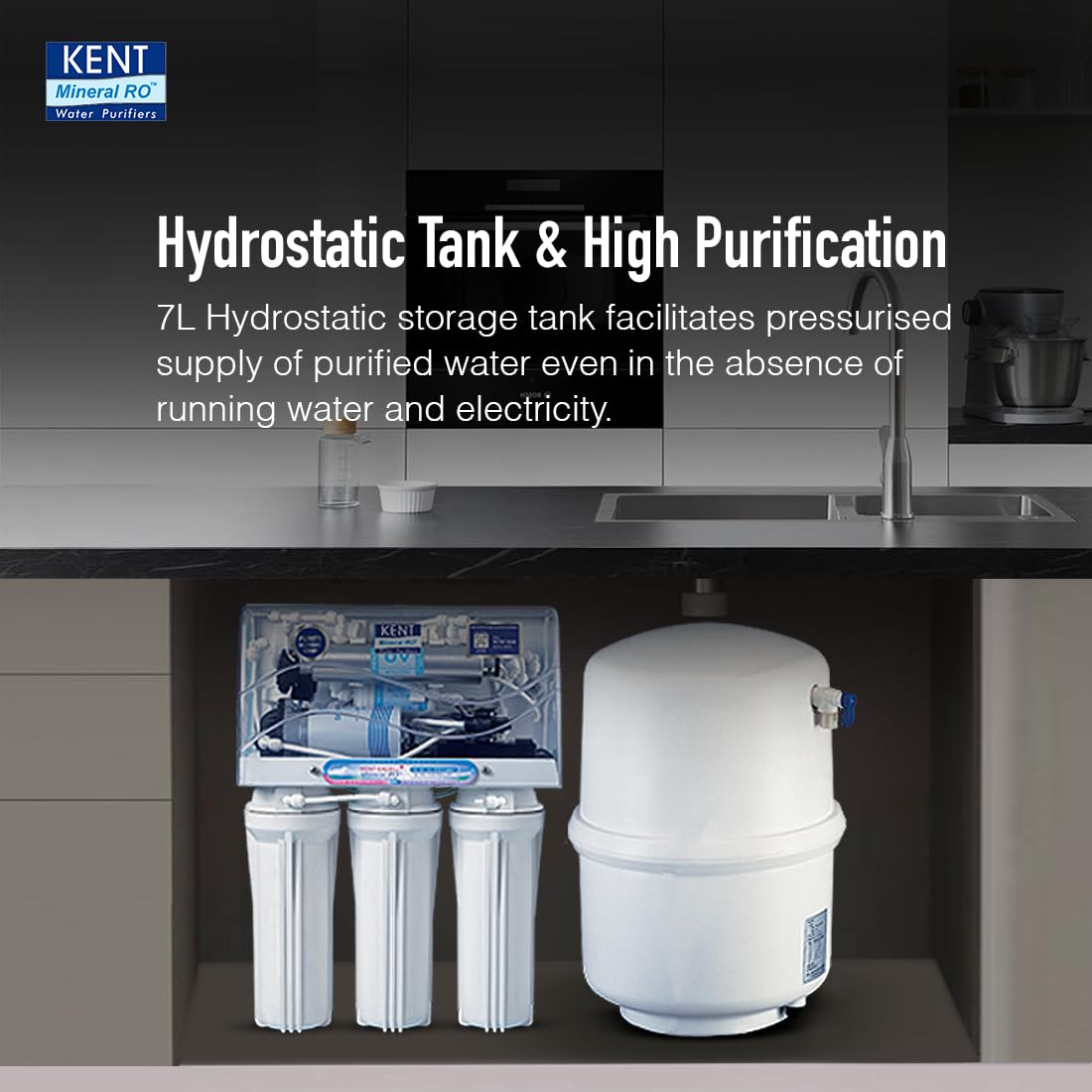 Excel Plus Under the Counter RO Water Purifier