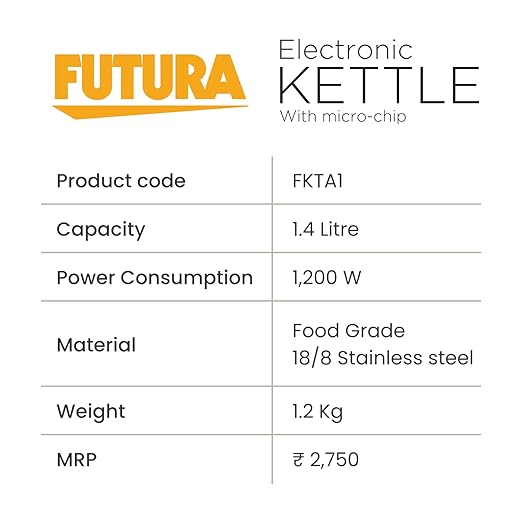 Hawkins Electronic Kettle 1.4 Litre FKTA1