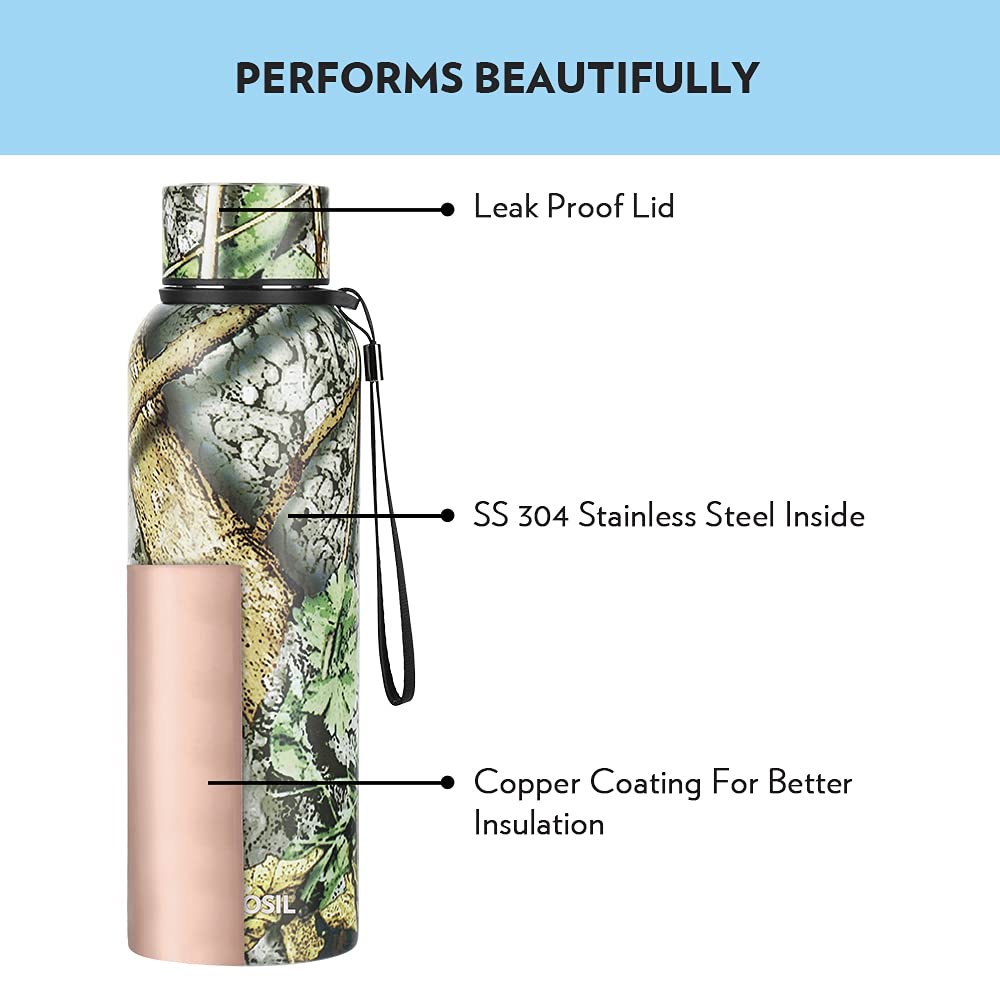 Trek Granite 700ML Hot n Cold Stainless Steel Bottle (BT700GNT114) – 20 Hours Hot, 24 Hours Cold, Wide Mouth, Durable Finish