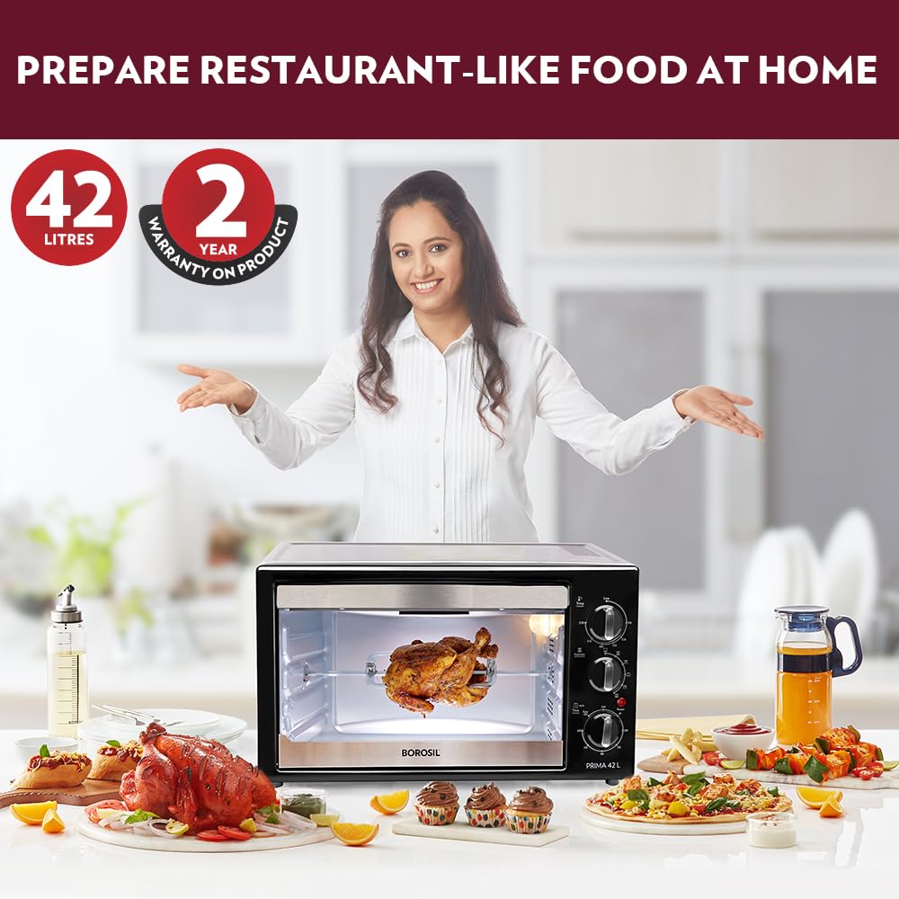 Borosil Prima 42L Oven Toaster Griller (OTG)