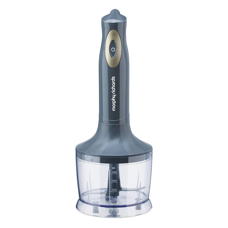 Pronto Plus 300W Hand Blender with Stainless Steel Blades, 700ml Chopper – Silent & Ergonomic