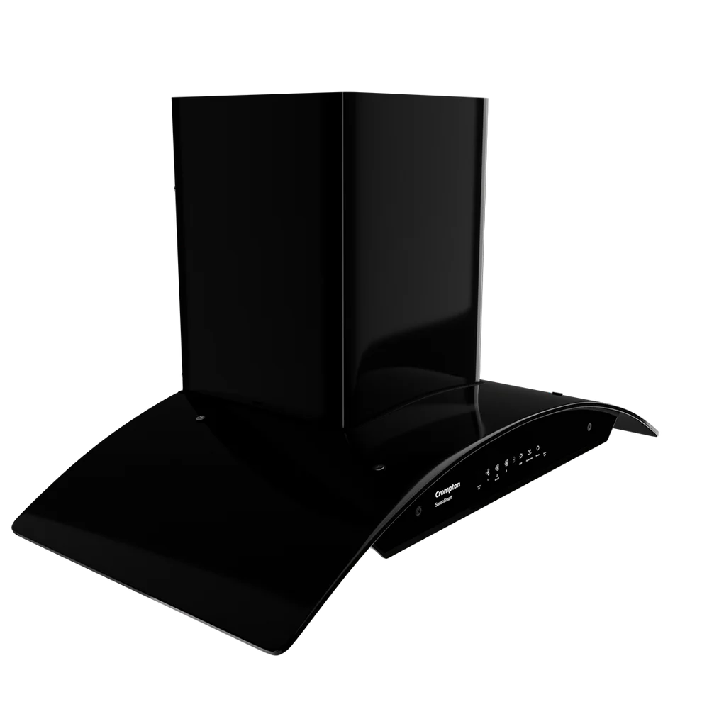 SensoSmart Curved 90cm Filterless Auto-Clean Chimney with SmartON, Gesture Control & Silent Inverter Motor