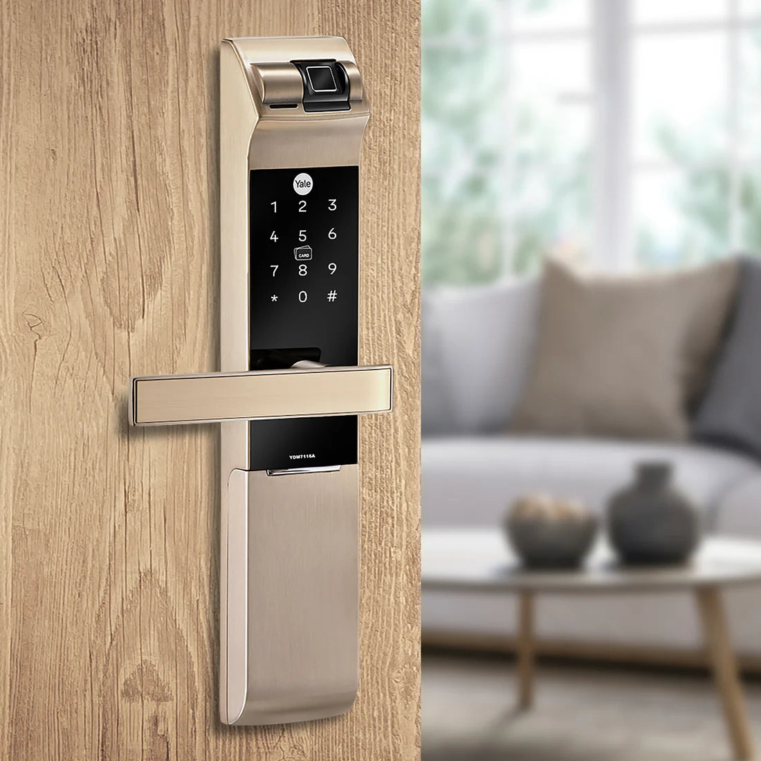 YDM 7116A Smart Lock (Champagne Gold)