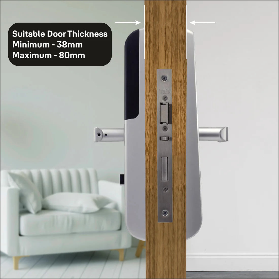 YDM 3115 AV Series Smart Lock (Silver)