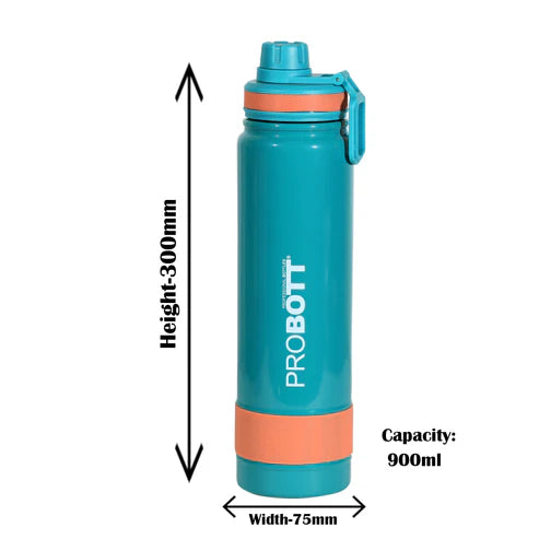 Rainbow 900ml Thermoses Vacuum Insulated Flask Sipper Bottle, Stainless Steel Water Bottle| PB 900-02