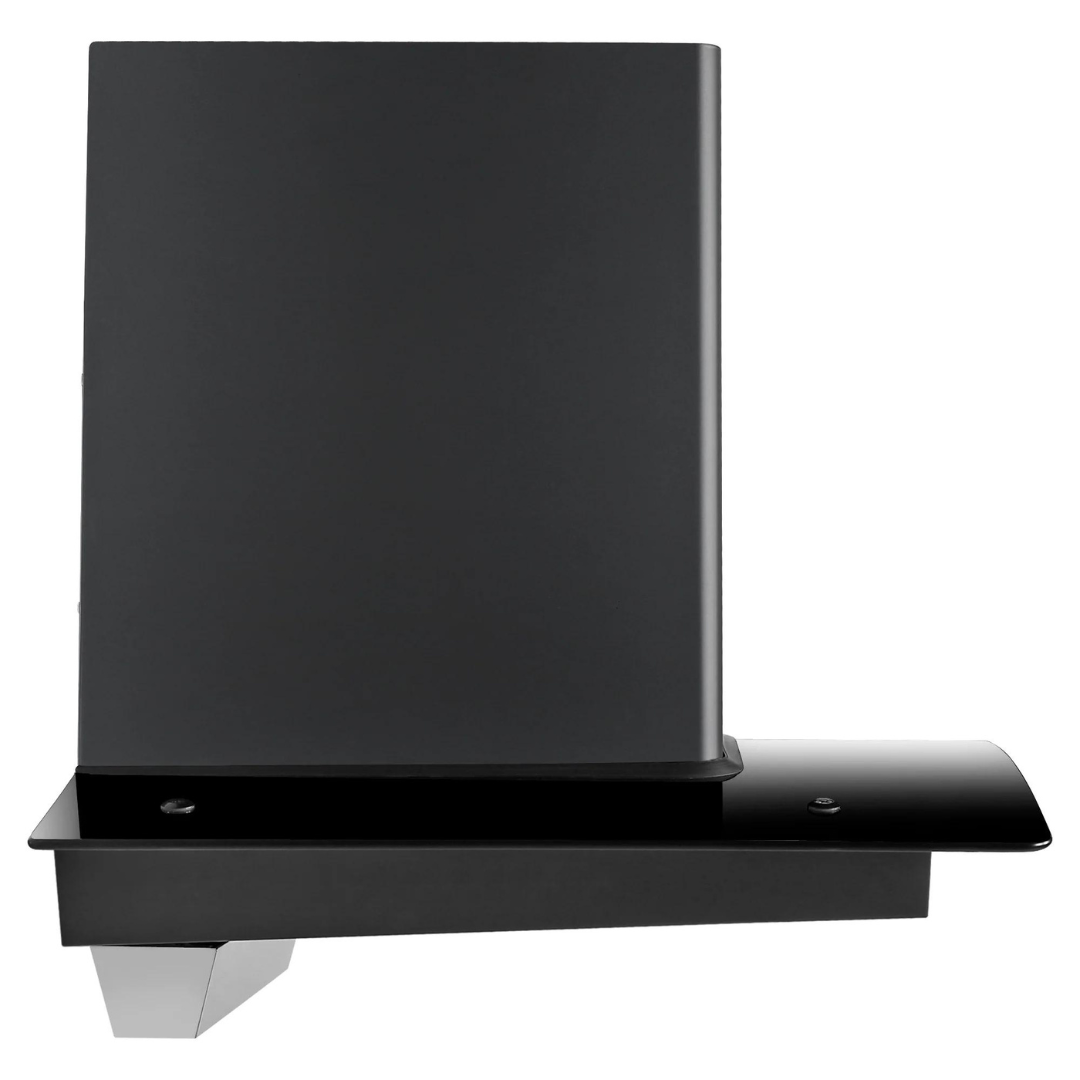 Faber Hood Alpha HC PB BK 60 1500 m鲁/hr Auto clean Wall Mounted Chimney Baffle Filter Touch Control & Motion Sensor Black Tempered glass With Stainless Steel