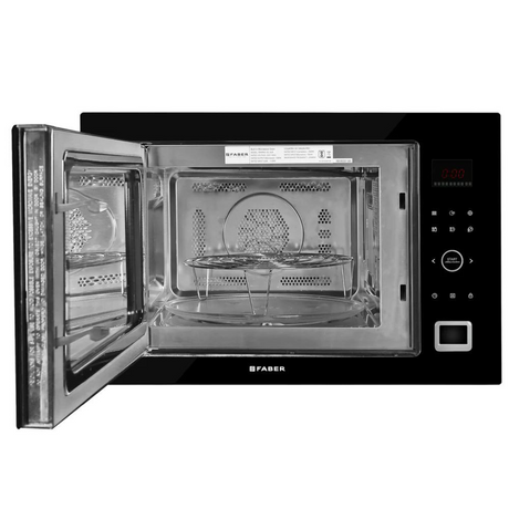 Faber FBIMWO 32L GLB 32 Liters Built-In Microwave Oven Electric Control Three Layer Glass Door Black Finish