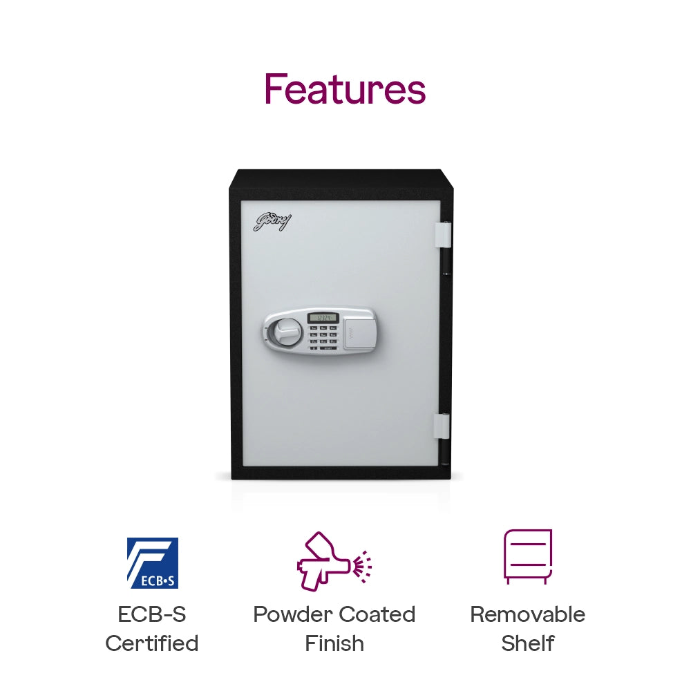 Safire 40L Digital Fire-Resistant Home Locker