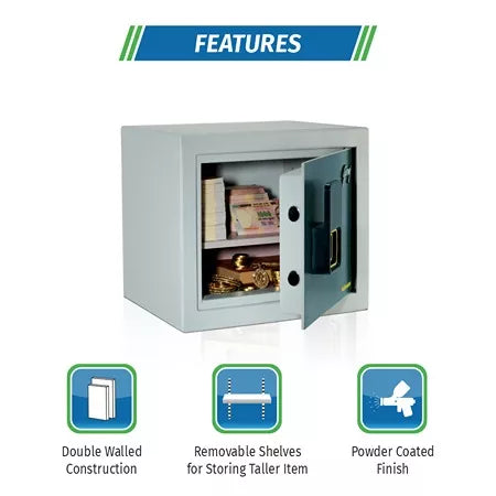 Citadel 45 V1 (Grey) Heavy-Duty Home Locker with Key Lock