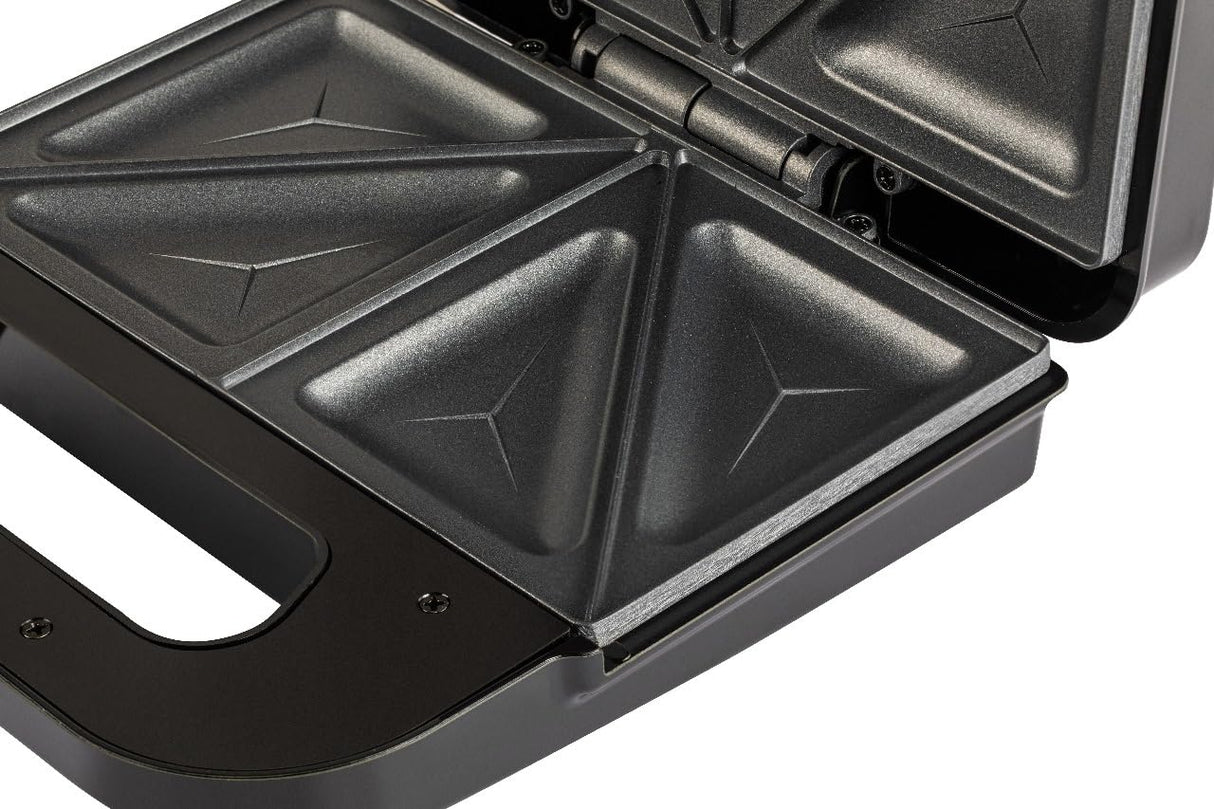 RST750SW 750 Watt Non-Stick Crispy Sandwich Toaster for Multi-Snacks with Fixed Plates