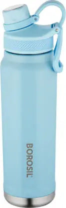 SportSip Light Blue 710ML Hot & Cold Stainless Steel Bottle | Keeps Drinks Hot & Cold for Hours | Wide Mouth, Leakproof, Soft Finish | BTO710LBE401