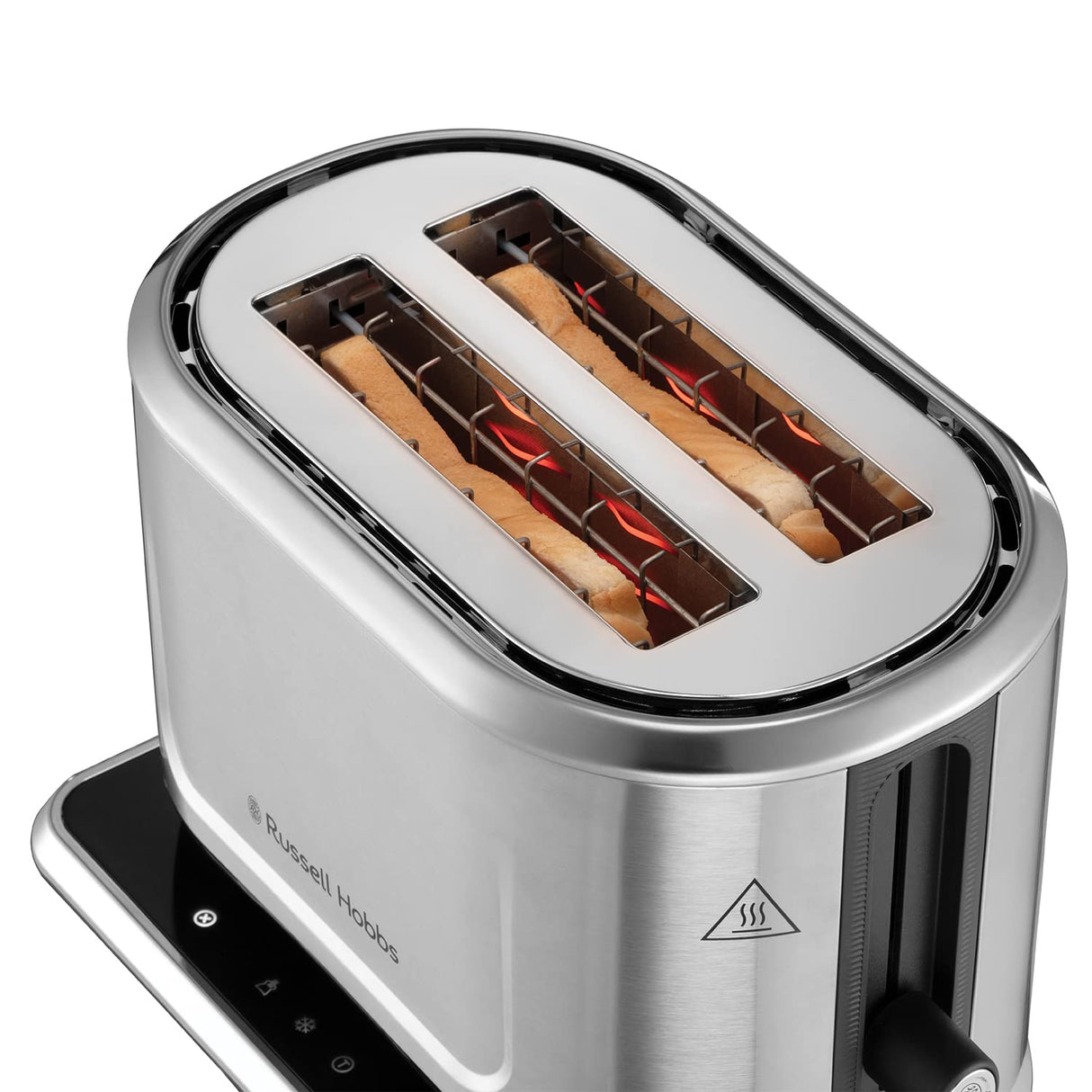 2 Slice Attentiv Toaster with Colour Sense Technology | Adapts Toasting Time to Bread Type | Favourite settings Memorised, Touch Screen, Lift & Look | 1640W, Stainless Steel | 26210-56